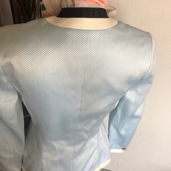 Bob Mackie couture stunning satin baby blue set - Picture 6 of 16